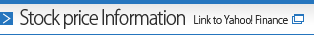 Stock price Information Link to Yahoo! Finance