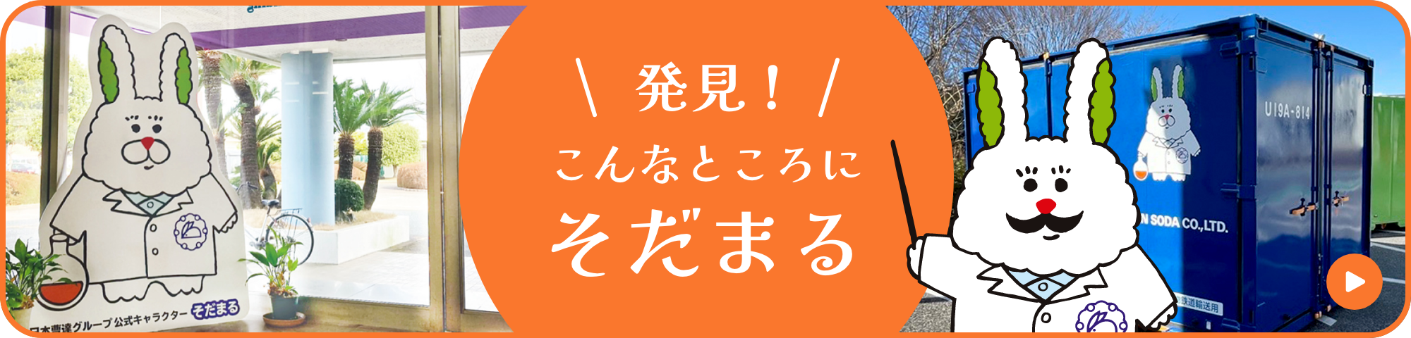 発見！こんなところにそだまる