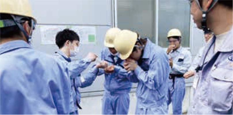 Experiential education relating to the odor of phosgene gas (Takaoka Plant, June 10, 2022)