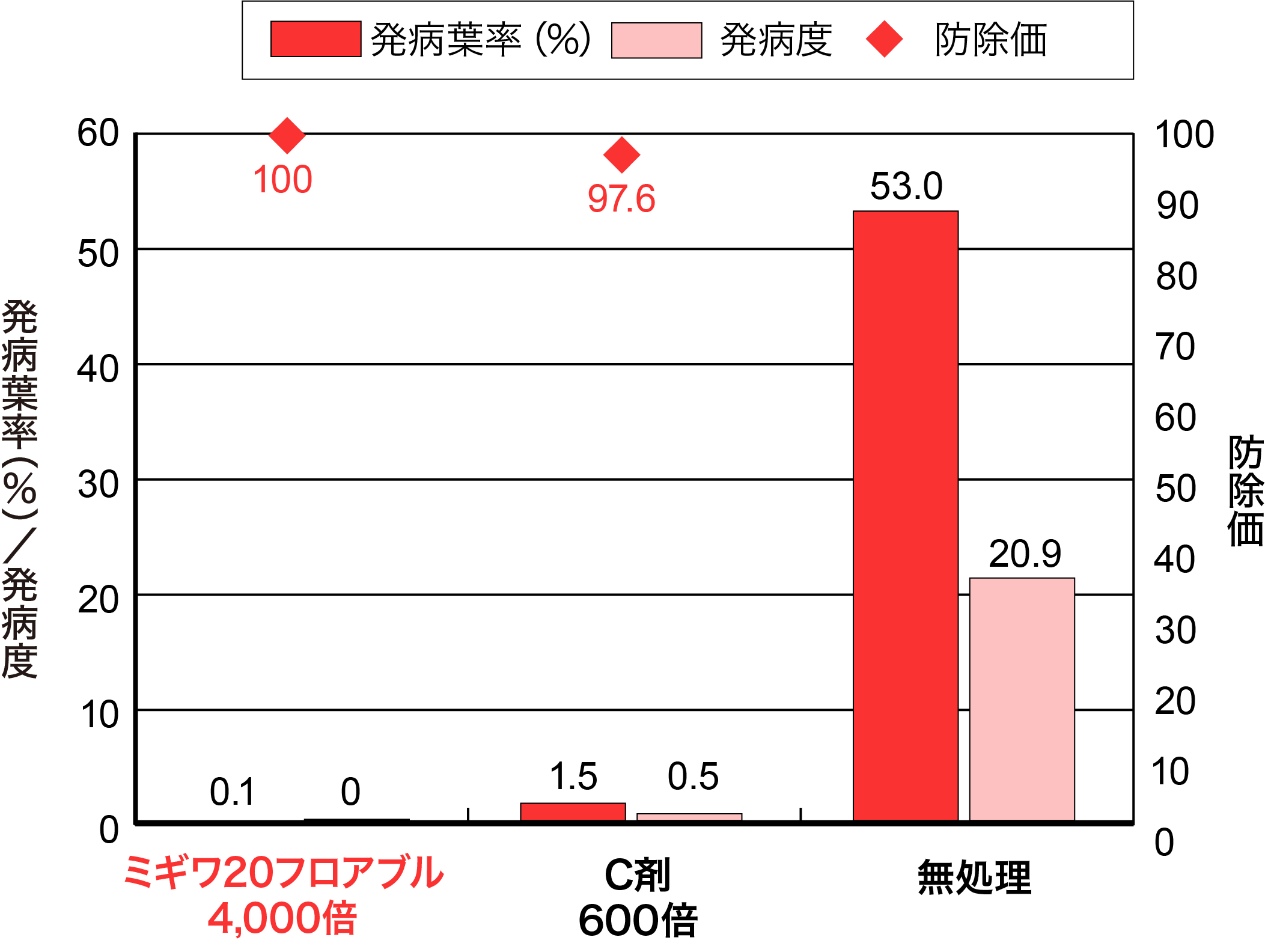 りんごの黒星病の画像②